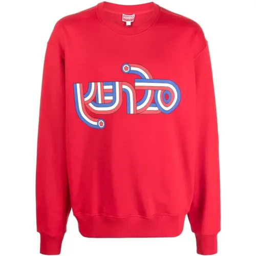Swirl Logo Sweatshirt , male, Sizes: L - Kenzo - Modalova