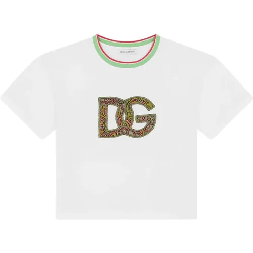 Kinder T-Shirt - Regular Fit - 100% Baumwolle - Dolce & Gabbana - Modalova