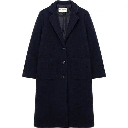 Elegant Wool Coat Michelle Style , female, Sizes: L - Roy Roger's - Modalova