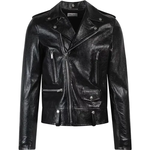 Leather Jacket , male, Sizes: XL - Saint Laurent - Modalova