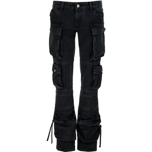 Low Waisted Cargo Jeans , female, Sizes: W27, W26, W28 - The Attico - Modalova