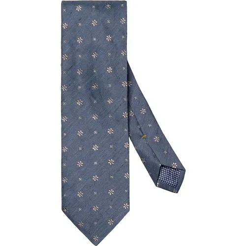Floral Silk Linen Tie , male, Sizes: ONE SIZE - Eton - Modalova