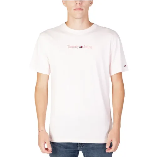Mens Classic Small Text T-Shirt , male, Sizes: XL, 2XL, L - Tommy Jeans - Modalova