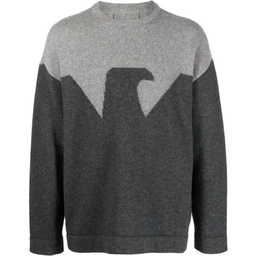 Pullover Sweater , male, Sizes: S, L - Emporio Armani - Modalova