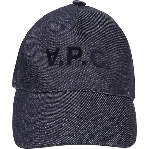 Indigo Eden VPC Baseball Hat , Herren, Größe: 56 CM - A.p.c. - Modalova