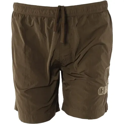 Braune Badehose , Herren, Größe: L - C.P. Company - Modalova