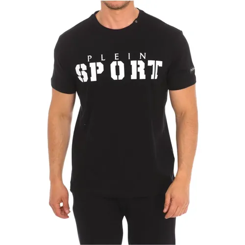 T-Shirt mit kurzem Ärmel und Claw-Print,Kurzarm T-Shirt mit Markendruck,T-Shirt mit kurzen Ärmeln und Claw-Print - Plein Sport - Modalova