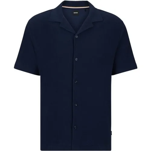 Boss Powell 129 Sweatshirt Size: S, colour: Navy , male, Sizes: M - Hugo Boss - Modalova