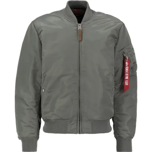 Stilvolle Bomberjacke mit Moderner Funktionalität , Herren, Größe: L - alpha industries - Modalova