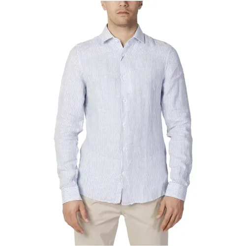 Striped Linen Shirt, Light , male, Sizes: 2XL - Calvin Klein - Modalova