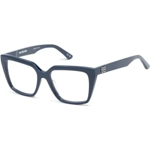 Blaue Optische Brille Stilvoll und vielseitig , Damen, Größe: 53 MM - Balenciaga - Modalova
