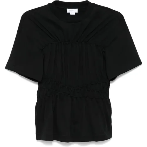 Jersey T-shirt with Crew Neck , female, Sizes: 3XS, 2XS, XS - alexander mcqueen - Modalova