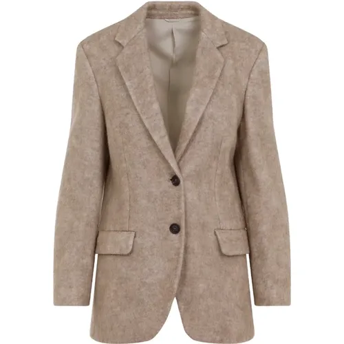 Neutrale Jacke für Frauen Aw24 - BRUNELLO CUCINELLI - Modalova