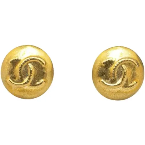 Pre-owned Metal earrings , female, Sizes: ONE SIZE - Chanel Vintage - Modalova