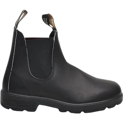 Klassische Schwarze Leder Stiefeletten , Herren, Größe: 42 EU - Blundstone - Modalova