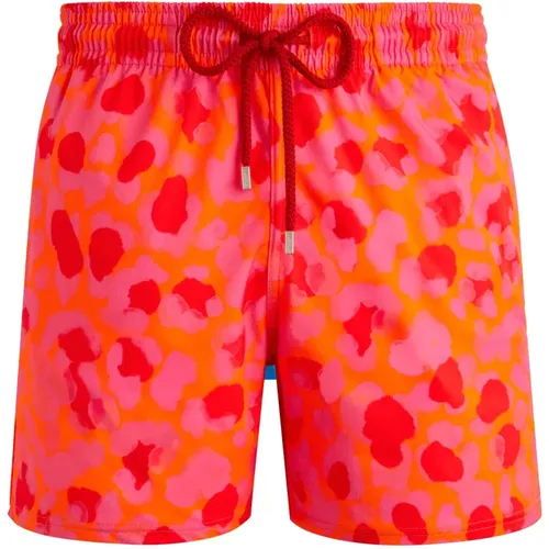 Leopard Print Swim Shorts , male, Sizes: XL - Vilebrequin - Modalova