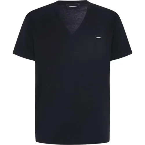 V Neck Classic T-Shirt , male, Sizes: XL, M, L, S - Dsquared2 - Modalova