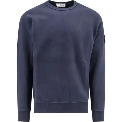 Sweatshirt Ribbed Crew-Neck Aw24 , male, Sizes: XL - Stone Island - Modalova