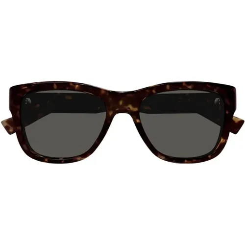 Square Acetate Sunglasses Green Lenses , unisex, Sizes: 54 MM - Saint Laurent - Modalova