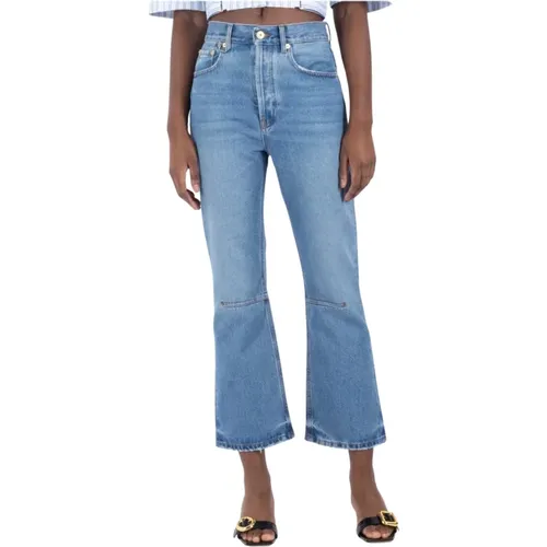 Hochtaillierte Ausgestellte Cropped Jeans , Damen, Größe: W29 - Jacquemus - Modalova