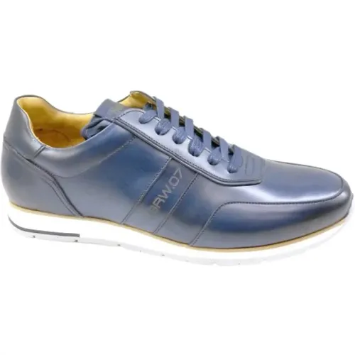 Aged Leather Gym Shoes , male, Sizes: 5 UK, 10 UK - Berwick - Modalova