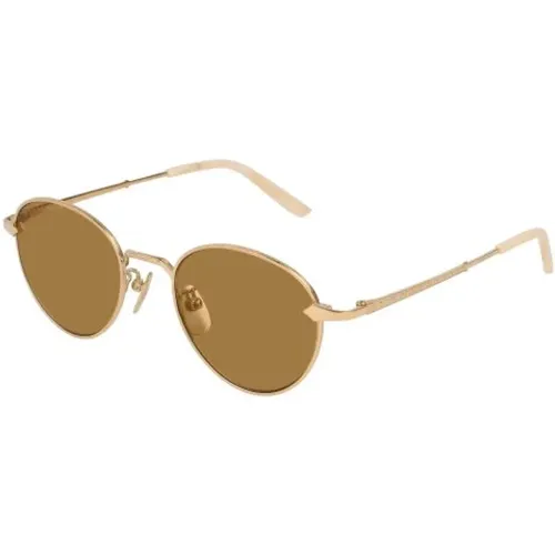 Gg0230S Sonnenbrille Gold Braun , Herren, Größe: 49 MM - Gucci - Modalova