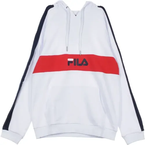 Leichter Kapuzenpullover in Weiß/Schwarz/Rot - Fila - Modalova