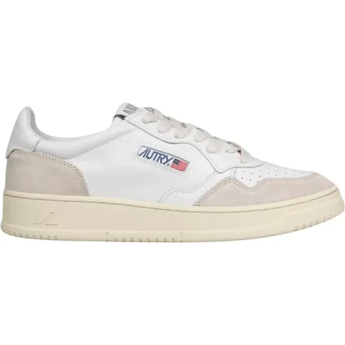 Medalist Low Sneakers in Leather and Suede , male, Sizes: 7 UK, 11 UK, 9 UK - Autry - Modalova