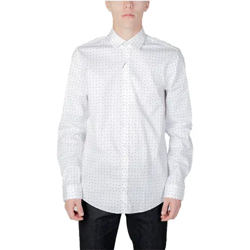 Mens Long Sleeve Twill Shirt , male, Sizes: XL, L - Calvin Klein - Modalova