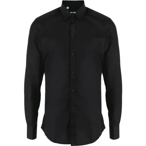 Button Down Poplin Shirt , male, Sizes: S, XL - Dolce & Gabbana - Modalova