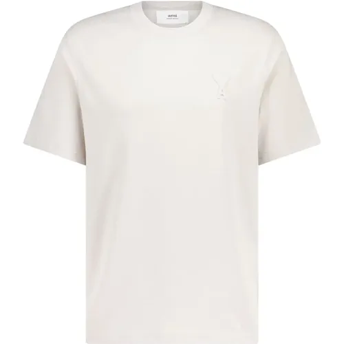Logo Embroidered T-Shirt , male, Sizes: 2XL, XL - Ami Paris - Modalova
