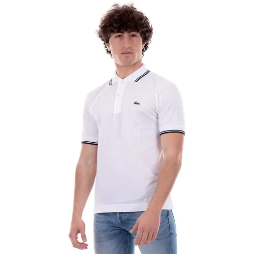 Striped Collar Polo Shirt , male, Sizes: 2XL - Lacoste - Modalova