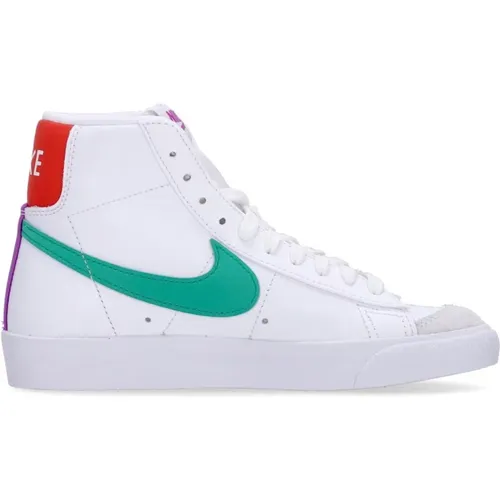 Mid 77 Women's High Sneaker /Green/Red , female, Sizes: 2 1/2 UK, 5 UK, 3 1/2 UK, 5 1/2 UK, 3 UK - Nike - Modalova