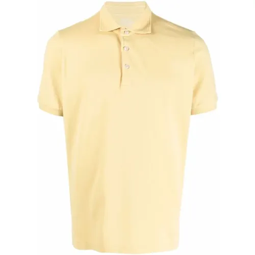 Pastellgelbes Polo Shirt , Herren, Größe: 4XL - Mauro Ottaviani - Modalova