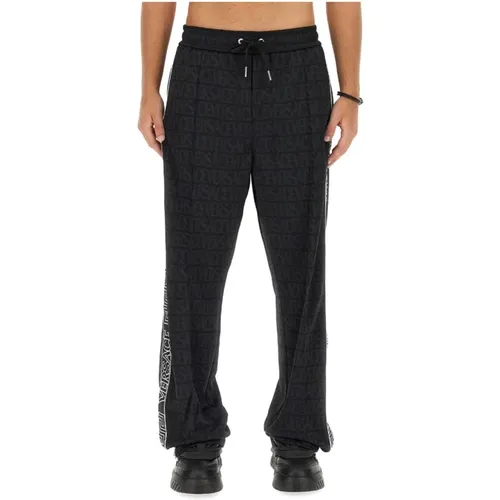 Polyester Sweatpants for Men , male, Sizes: M, S, XL, L - Versace - Modalova