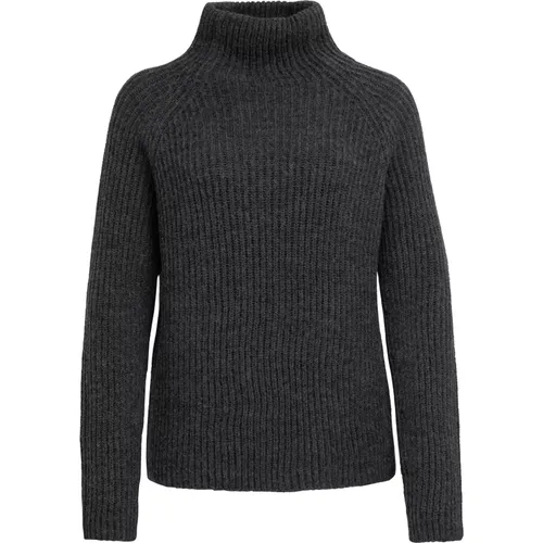 Alpaka-Wollmischung Rollkragenpullover Schwarz , Damen, Größe: L - drykorn - Modalova