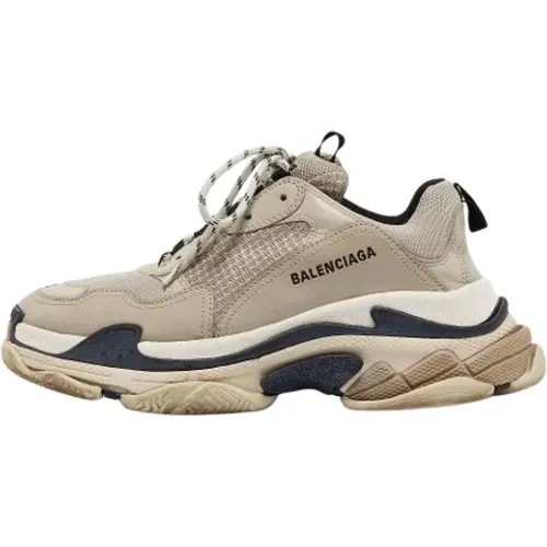 Pre-owned Leather sneakers , male, Sizes: 8 UK - Balenciaga Vintage - Modalova