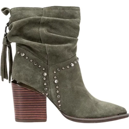 Pointed Toe Leather Ankle Boots , female, Sizes: 5 UK, 4 UK - Alma en Pena - Modalova