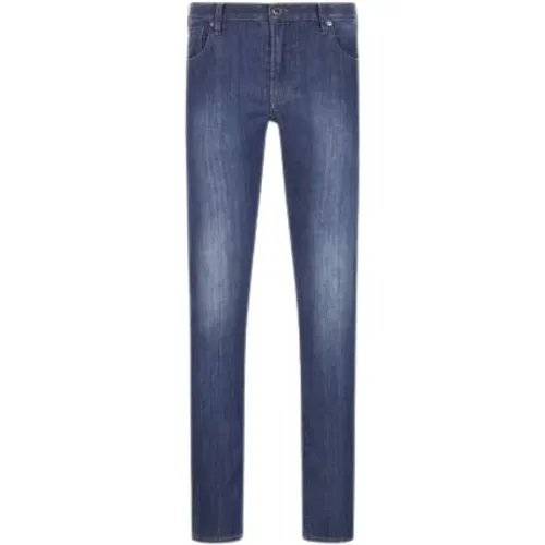 Leichte Waschung Komfort Jeans , Herren, Größe: W31 - Emporio Armani - Modalova