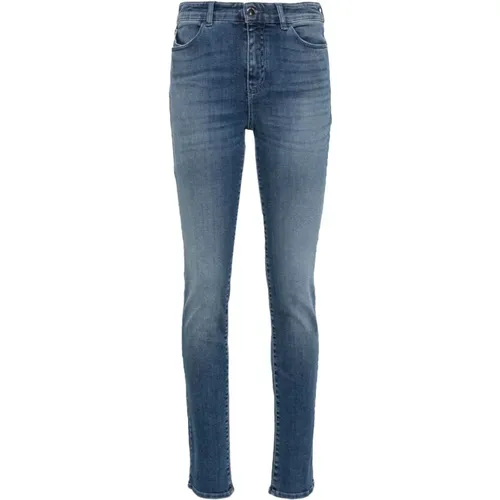 Klare Blaue Skinny Denim Jeans - Emporio Armani - Modalova