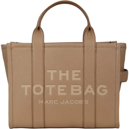 Leather Tote Bag with Logo Embossing , female, Sizes: ONE SIZE - Marc Jacobs - Modalova