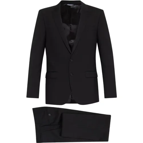 Wool Suit Peak Lapels , male, Sizes: 2XL - Dolce & Gabbana - Modalova