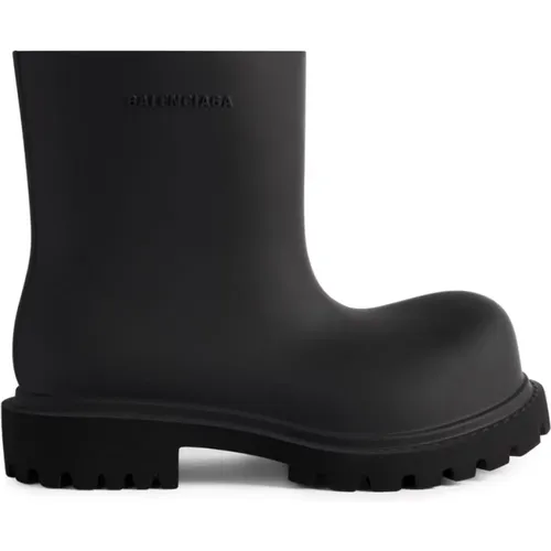 Logo-Embossed Ankle Boots , male, Sizes: 6 UK, 9 UK, 8 UK, 10 UK, 5 UK, 7 UK - Balenciaga - Modalova