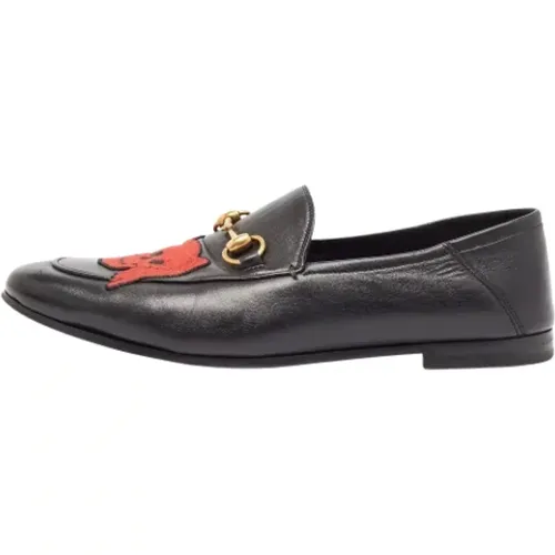 Pre-owned Leather flats , male, Sizes: 9 UK - Gucci Vintage - Modalova