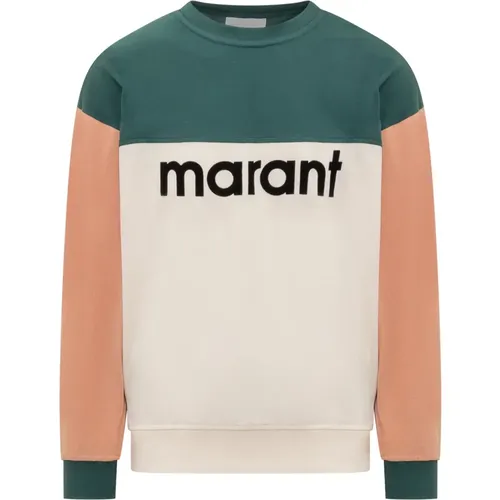 Herren Crew Neck Logo Sweatshirt , Herren, Größe: S - Isabel marant - Modalova