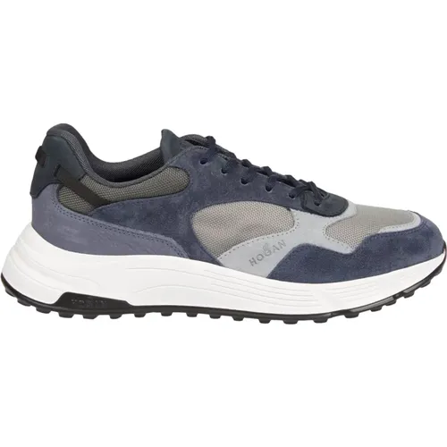 Blue Hyperlight Sneakers Memory Foam Rubber , male, Sizes: 8 UK, 7 UK, 9 UK, 7 1/2 UK, 5 1/2 UK, 8 1/2 UK, 6 1/2 UK, 9 1/2 UK, 6 UK - Hogan - Modalova