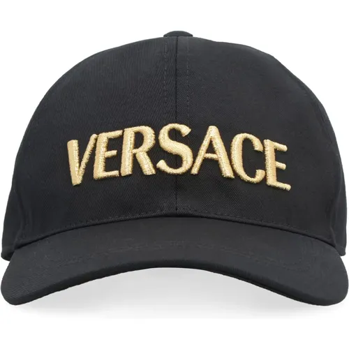 Verstellbare Logo Baseballkappe , Herren, Größe: 57 CM - Versace - Modalova