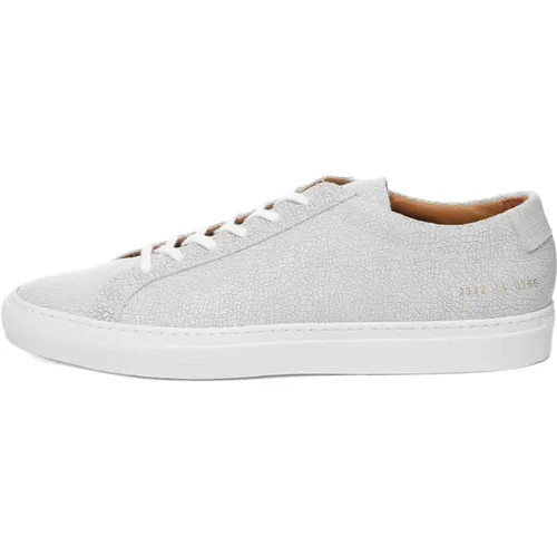 Cracked Grey Achilles Sneakers , male, Sizes: 6 UK - Common Projects - Modalova