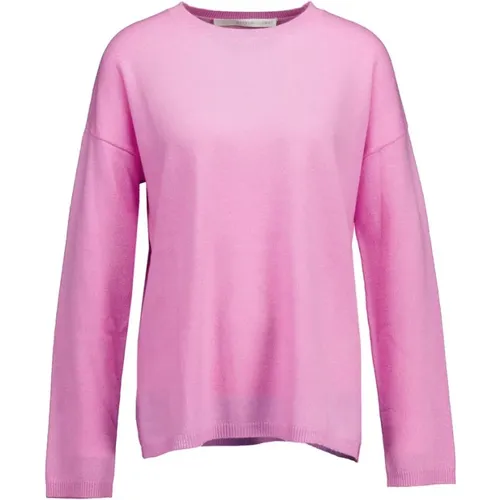 Soft Cashmere Sweater with Subtle Round Neck , female, Sizes: M, 2XL, S, L - Herzen's Angelegenheit - Modalova