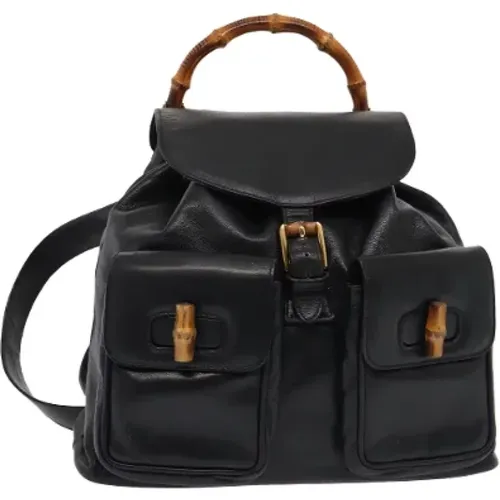 Pre-owned Leather backpacks , female, Sizes: ONE SIZE - Gucci Vintage - Modalova